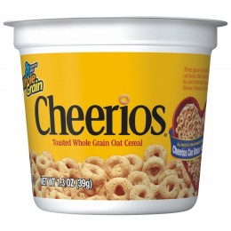 Cheerios Cereal Cup, 1.38 oz Each, 10 Boxes of 6 Cups, 60 Total