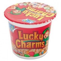 General Mills 13899 Lucky Charm Cereal Cup 1.73 oz Each Cup, 60 Cups Total
