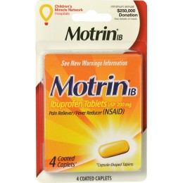Motrin Pain Reliever, 200mg Ibuprofen, 144 Packs Total