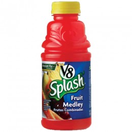 V8 Splash Fruit Medley, 16 oz Each, 12 Total
