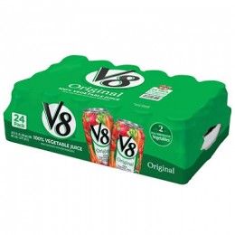 Campbells V8 Juice Vegetable Can Bulk 11.5 oz Each Can, 24 Cans Total