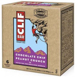 Clif Peanut Butter Chocolate Chip Crunch Bar 2.4 oz Each Bar, 192 Bars Total