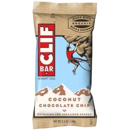 Clif Chocolate Chip Coconut Bar 2.4 oz Each Bar, 192 Bars Total