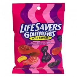 Lifesaver Gummies Sours Peg Bag 7 oz Each Bag, 12 Bags Total