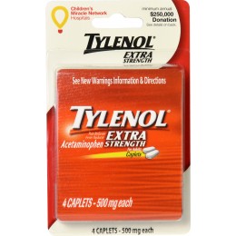 Tylenol Extra Strength Pain Reliever, 500mg Acetaminophen, 144 Total