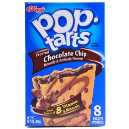 Pop Tarts Chocolate Chip, 3.67 oz Each, 12 Boxes of 6 Packs, 72 Total