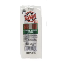 Trail's 211006 Best Double Salami Sticks, 1 oz Each, 100 Packs Total