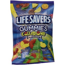 Lifesavers Gummies Collisions Peg Bag 7 oz Each Bag, 12 Bags Total