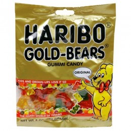 Haribo Gummies Gold Bears, 5 oz Each, 12 Boxes Total