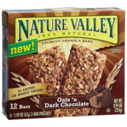 Nature Valley Oats/Dark Chocolate Granola Bar 1.49oz Each 108 Total