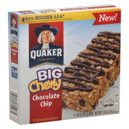 Quaker Big Chewy Chocolate Chip Granola Bars, 1.48 oz ea. 80 Total