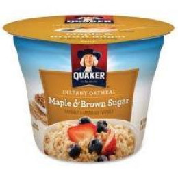 Quaker Oatmeal 31971 Maple and Brown Sugar, 1.69 oz Each, 24 Total