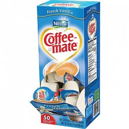 Coffee Mate French Vanilla Liquid Creamer .38oz ea 4box Creamers 200