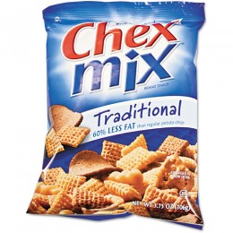 Chex Mix Traditional, 3.75 oz Each, 6 Boxes of 8 Bags, 48 Total
