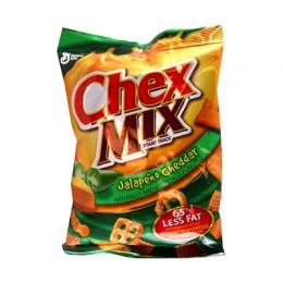 Chex Mix Jalapeno Cheddar, 3.75 oz Each, 6 Boxes of 8 Bags, 48 Total