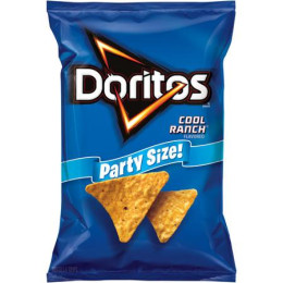 Frito Lay 36096 Doritos Cool Ranch Reduced Fat 1oz Each Bag, 72 Bags Total