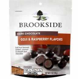 Brookside Chocolate Dark Raspberry Peach 7 oz. Bag, 12 Bags Total