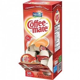 Coffee Mate Cinnamon Vanilla Liquid Creamer .38oz ea. 4box of 50-200