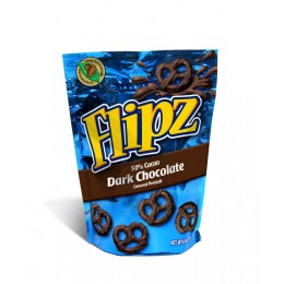 Flipz Dark Chocolate Covered Pretzels, 4 oz Each, 6 Bags Total