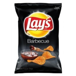 Lay's BBQ Potato Chips, Case of 64, 1.5oz Bags