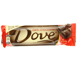 Dove 45985 Dark Chocolate Single Bars, 1.44 oz ea, 216 Total