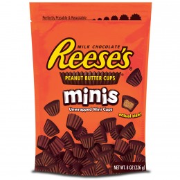 Reese's Peanut Butter Cup Minis Pouch 8 oz. Bag, 12 Bags Total