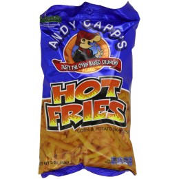 Andy Capp Hot Fries, 3 oz Each, 12 Bags Total