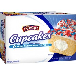 Mrs Freshley's Vanilla Cupcakes, 3.6 oz ea. 36 Total