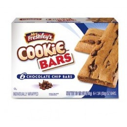 Mrs Freahley's Chocolate Chip Cookie Bar, 1.5 oz Each Pack, 108 Packs Total