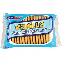 Basil’s Vanilla Sandwich Cremes, 5 oz Each, 24 Bags Total