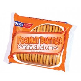 Basil’s Peanut Butter Sandwich Cremes, 5 oz Each, 24 Bags Total