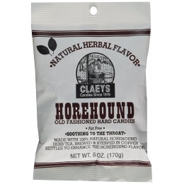 Claeys Old Fashioned Horehound Hard Candy, 6 oz, 24 Total