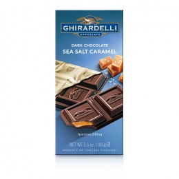 Ghirardelli Dark and Caramel Sea Salt, 3.5 oz Each, 12 Total