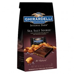 Ghirardelli Intense Sea Salt Soiree Dark Chocolate Squares, 4.12 oz Each, 6 Total