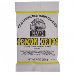 Claeys Old Fashioned Lemon Drops, 6 oz, 24 Total