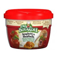 Chef Boyardee 6414404717 Spaghetti w/Meatballs Microwave Meal 12/7.5oz Case