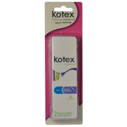 Kotex Regular Tampons, Twin Pack, 72 Packs Total