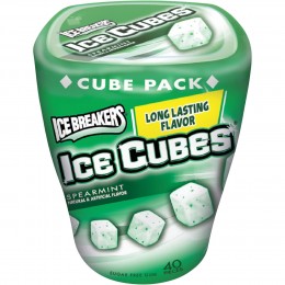 Ice Breaker Ice Cubes Spearmint Gum 3.24 oz Each, 48 Total
