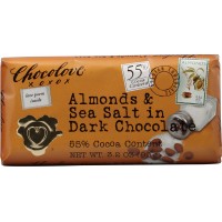Chocolove Almonds and Sea Salt in Dark Chocolate, 3.2 oz Each, 144 Total