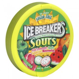 Ice Breakers Sour Tin, 1.5 oz Each, 24 Boxes of 8 Tins, 192 Total