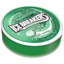 Ice Breakers Spearmint Mints Tin 1.5 oz. Each Tin, 192 Total Tins