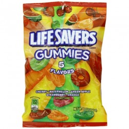 Lifesavers Gummies 5 Flavor Peg Bag, 7 oz Each, 12 Bags Total