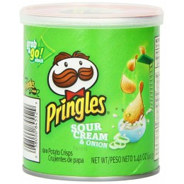 Pringles Sour Cream and Onion 2.50 oz Cans 12 Total