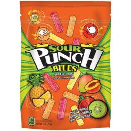 Sour Punch Bites Tropical Flavors 9 oz. 12 Bags Total