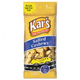 Kar's Nuts Salted Cashews, 1 oz Each, 100 Bags Total