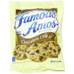 Famous Amos Chocolate Chip Cookies, 2 oz Each, 60 Bags Total
