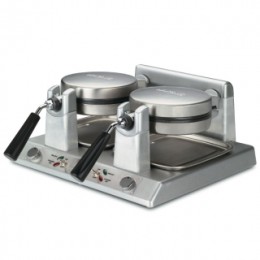 Waring Commercial WW250X2 Double Belgian Waffle Maker 120V 2400 Watts 20 Amps