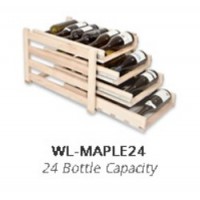 Wine Logic 24 Bottle In Cabinet Wine Rack Maple 