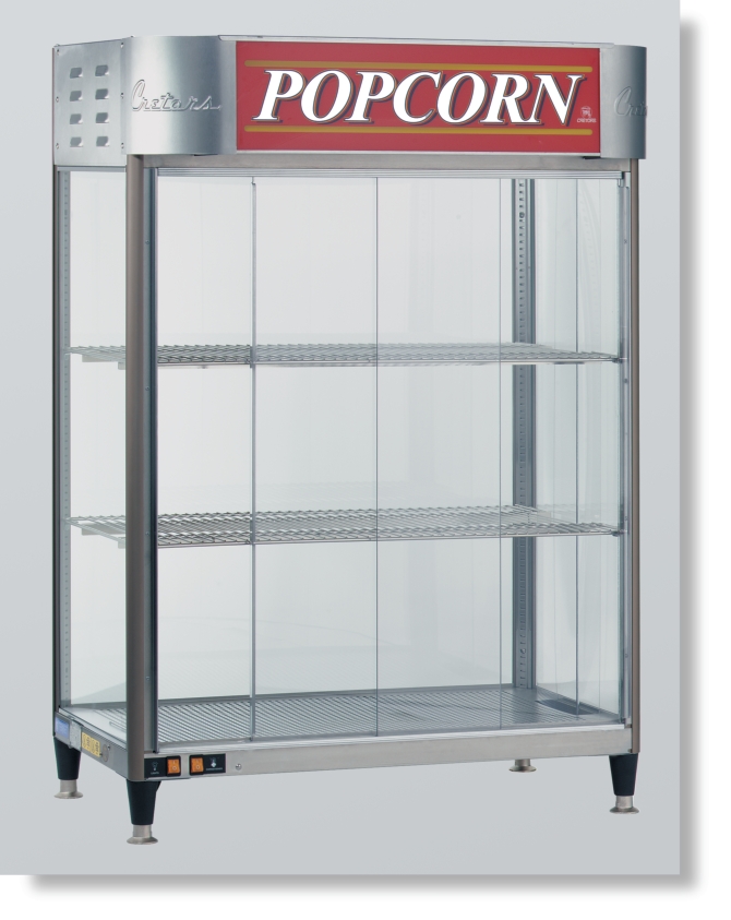 Cretors 36" Modular Showcase Warmer Sliding Doors Customer Merchandising
