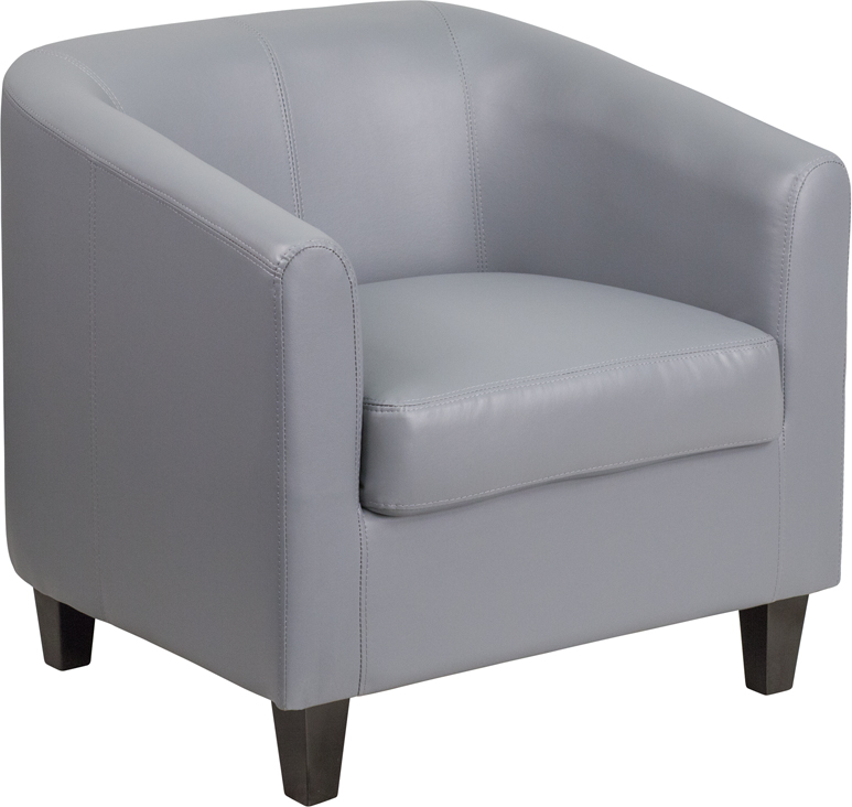 Flash Furniture BT873GYGG Gray Leather Lounge Chair